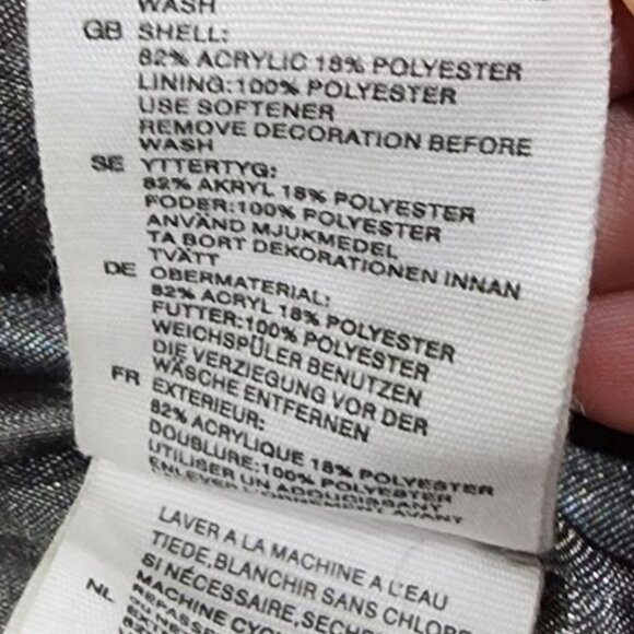 DIVIDED by H&M | Faux Fur Grey Bomber Jacket (Size 6) - Picture 5 of 7